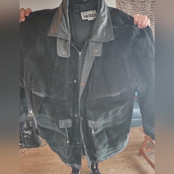 Pelle Cuir men's XL Winter Suade & Leather Jacket - Picture 4 of 4